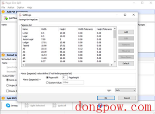 A-PDF Page Size Split