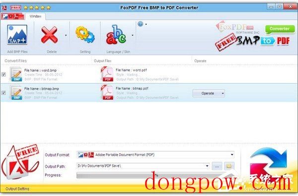 FoxPDF Free BMP to PDF Converter