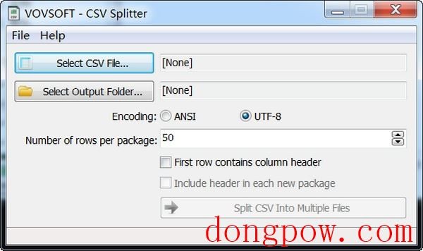 Vovsoft CSV Splitter