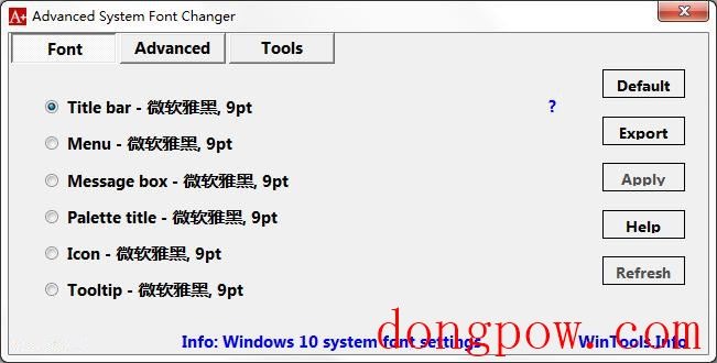 Advanced System Font Changer