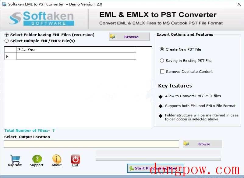 Softaken EML to PST Converter