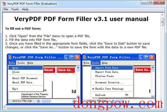 VeryPDF PDF Form Filler