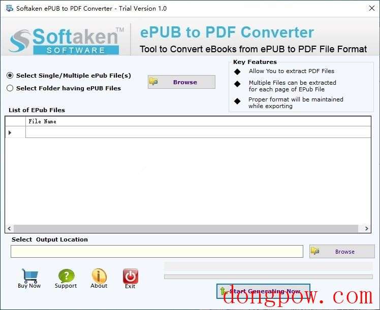 Softaken ePUB to PDF Converter