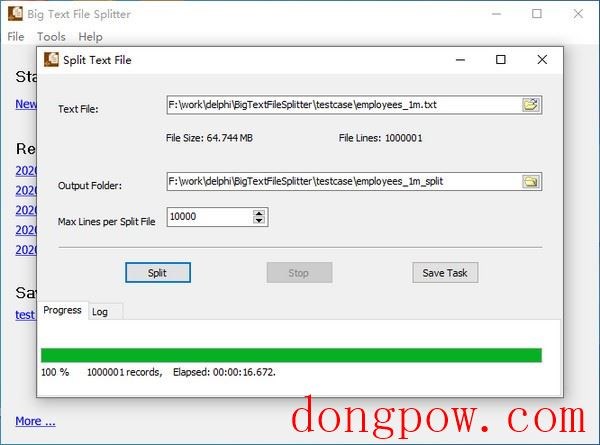 Big Text File Splitter