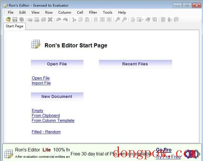 Rons CSV Editor