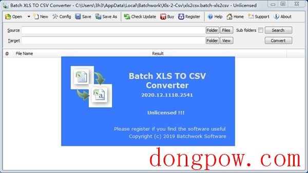 Batch Excel to CSV Converter