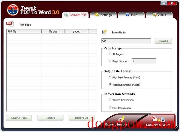 Tweak PDF To Word