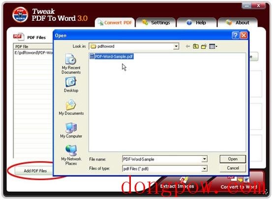 Tweak PDF To Word