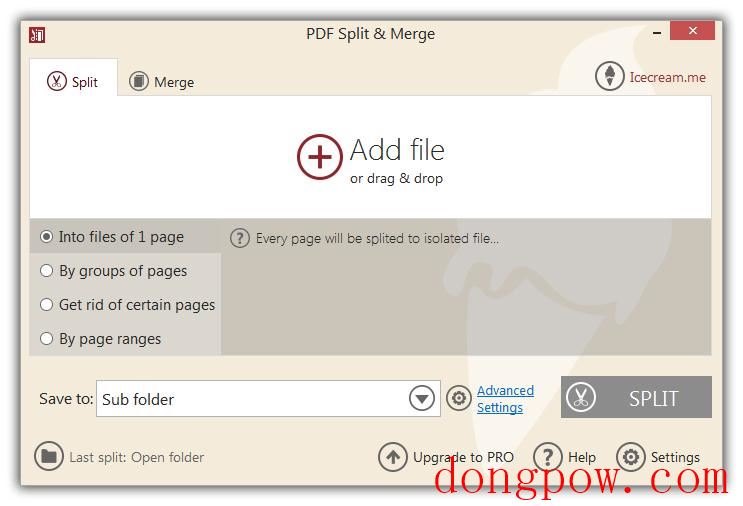 Icecream PDF Split Merge