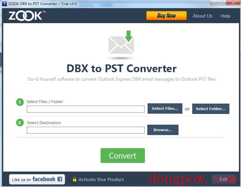 ZOOK DBX to PST Converter