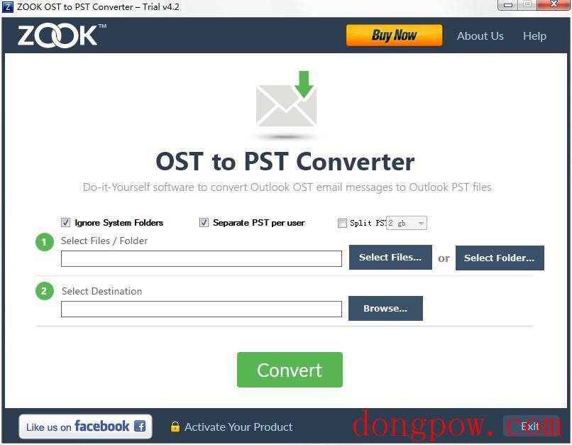 ZOOK OST to PST Converter