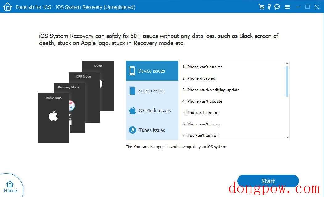 FoneLab iOS System Recovery