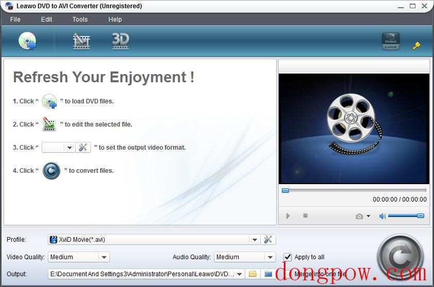 Leawo DVD to AVI Converter