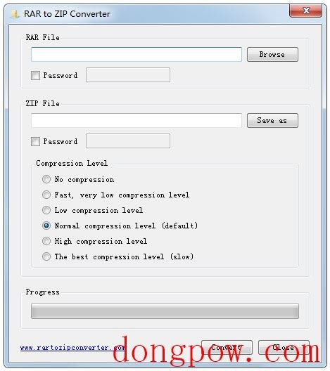 RAR to ZIP Converter