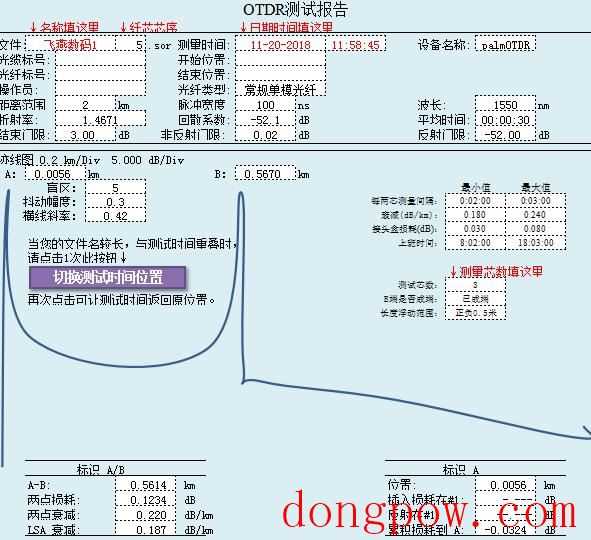 光缆测试资料生成模板