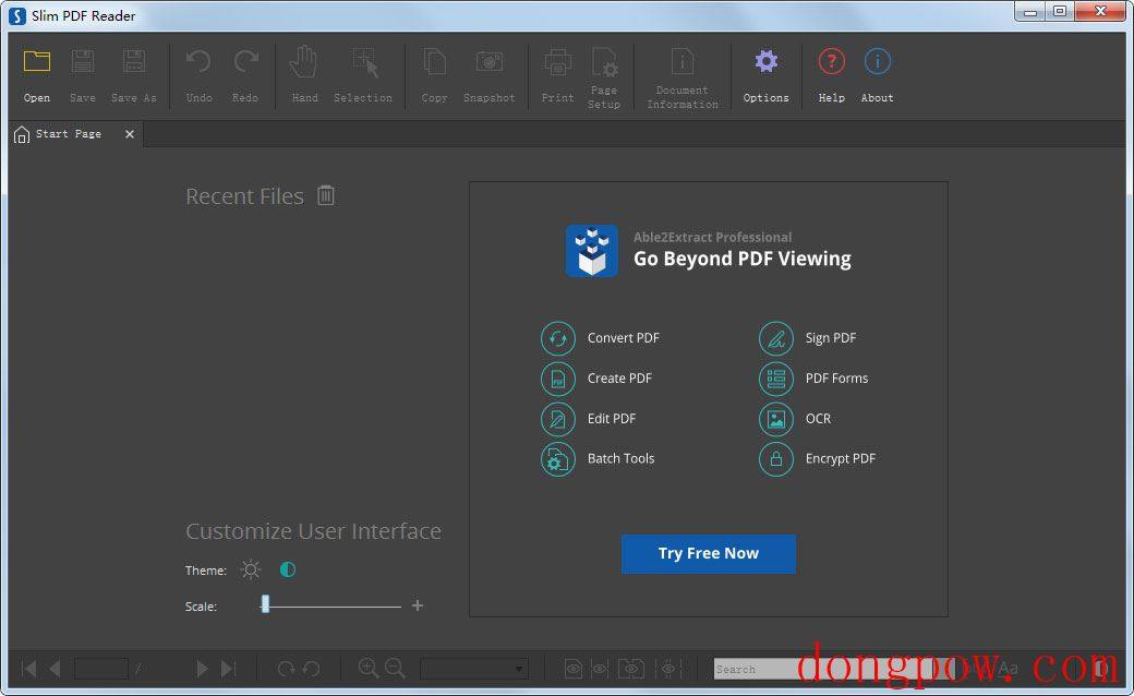 Slim PDF Reader