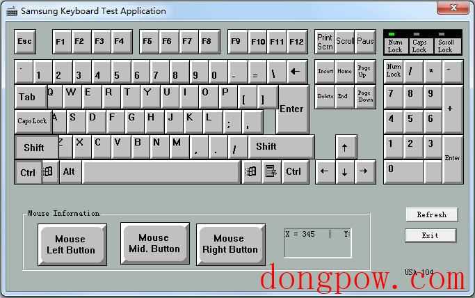 Samsung Keyboard Test Application