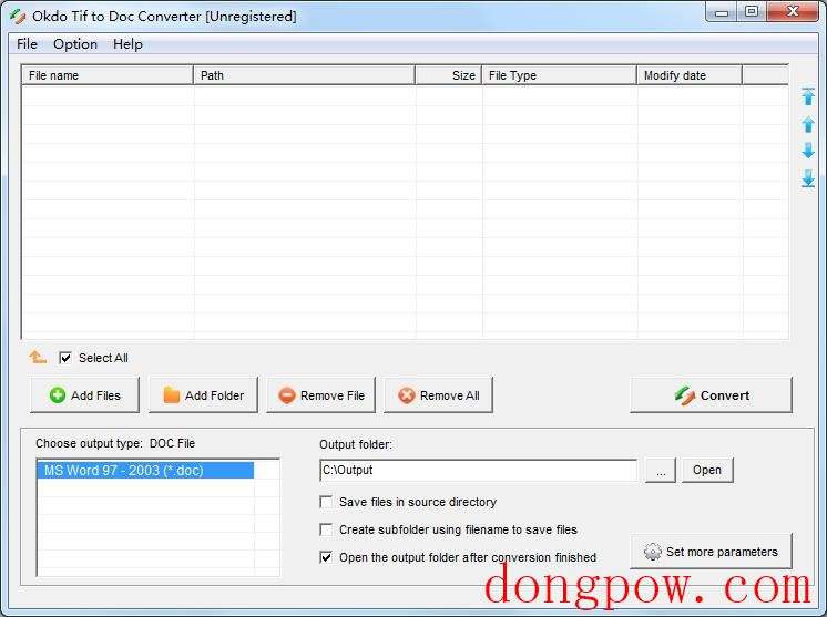 Okdo Tif to Doc Converter