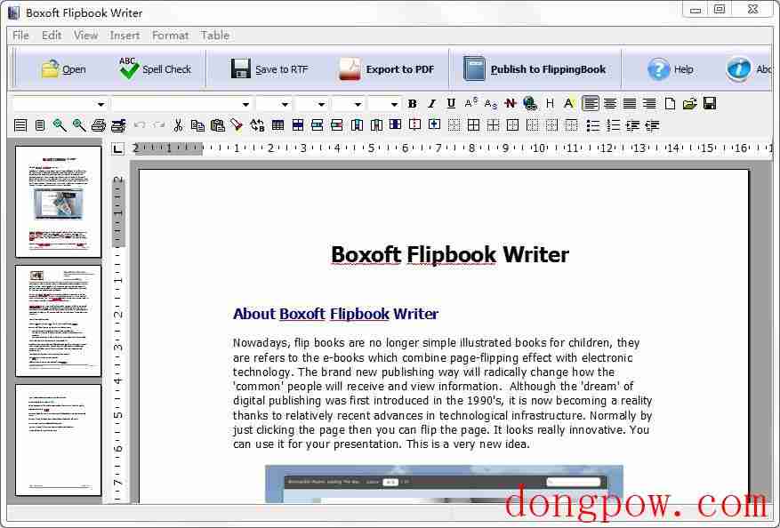 Boxoft Flipbook Writer