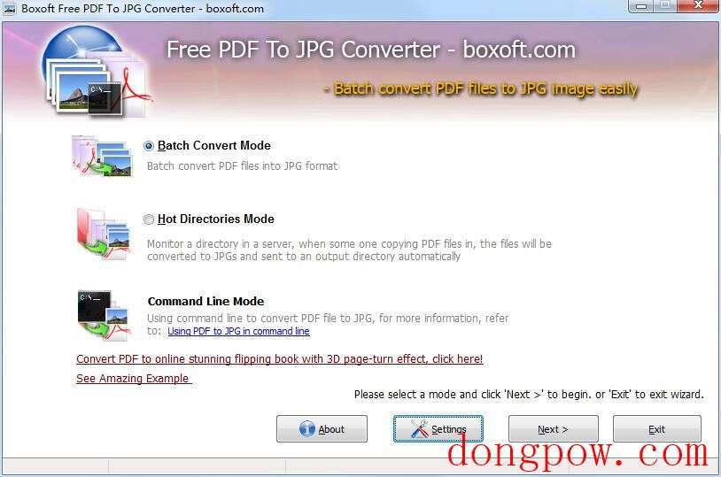 Boxoft Free PDF To JPG Converter