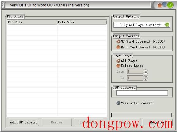 VeryPDF PDF to Word OCR Converter