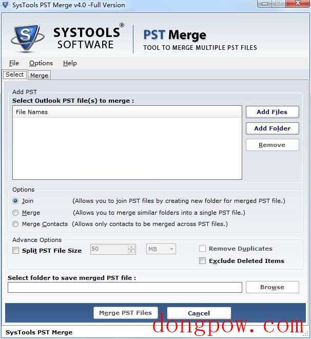 SysTools PST Merge