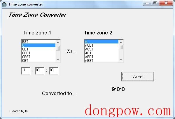 Time Zone Converter