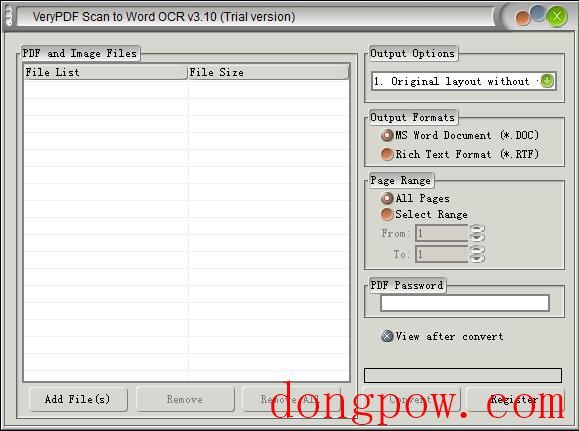 VeryPDF Scan to Word OCR Converter