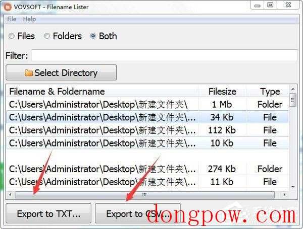 Filename Lister(文件列表导出工具) V2.5