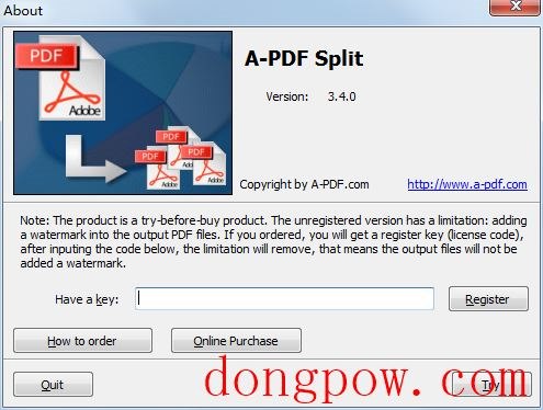 A-PDF Split(PDF分割工具) V3.4.0