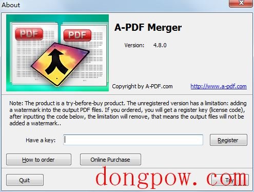 A-PDF Merger(PDF合并工具) V4.8