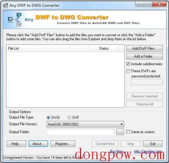 Any DWF to DWG Converter(DWF转DWG工具) V2018 英文版