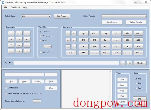 公式计算器(Formula Calculator) V1.0 英文版