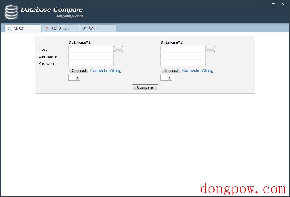 Database Compare(数据库表结构差异可视化工具) V1.1 英文版