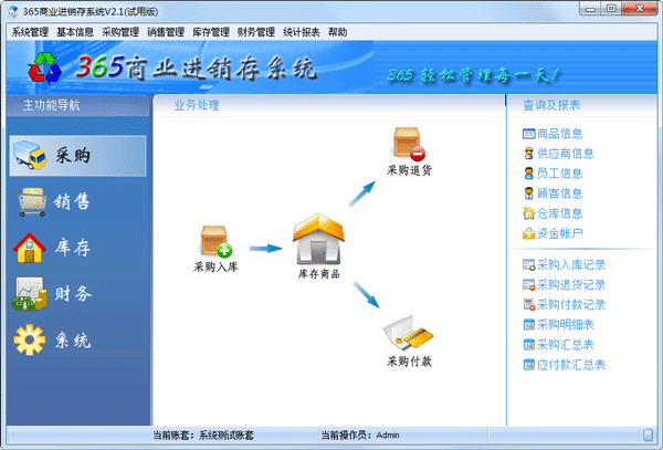 365商业进销存系统 V2.1 试用版