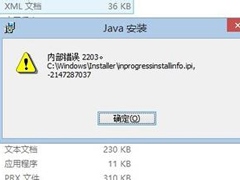 Win8.1安装程序出现内部错误2203怎么解决？