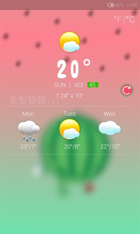 西瓜-闪电锁屏主题 v1.0