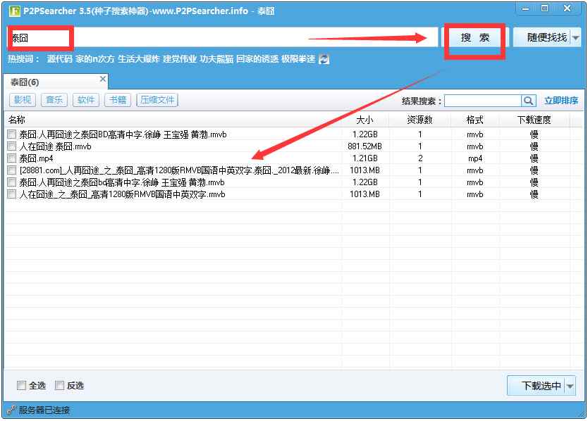 P2PSearcher迅雷种子搜索器 V3.5 绿色版