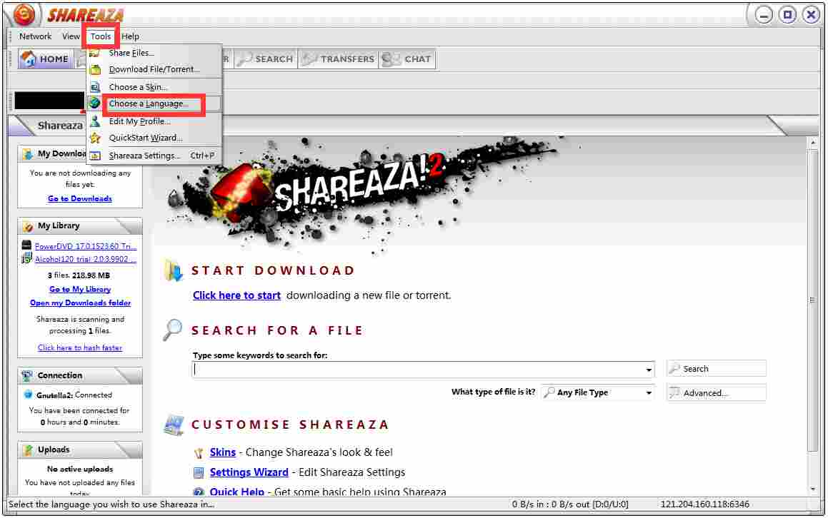 Shareaza(P2P下载工具) V2.7.9.1 多国语言版