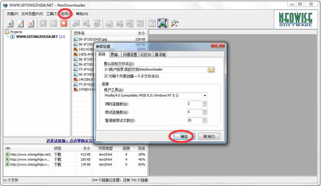 NeoDownloader(超快速抓图工具) V2.3c 绿色汉化版