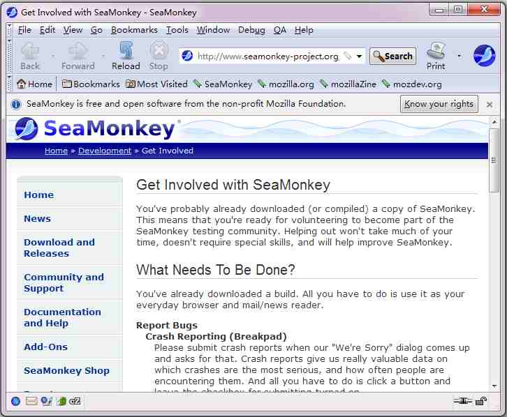 Mozilla SeaMonkey(浏览器套件) V2.51a2 英文版