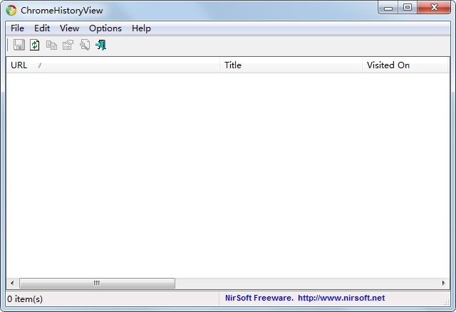 ChromeHistoryView(读取浏览器历史记录) V1.30 英文绿色版