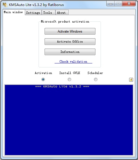 KMSAuto Lite(KMS激活工具精简版) V1.3.2 英文绿色版
