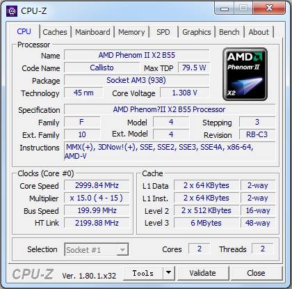 CPU-Z(CPU检测软件) V1.80.1 x32 中文绿色版