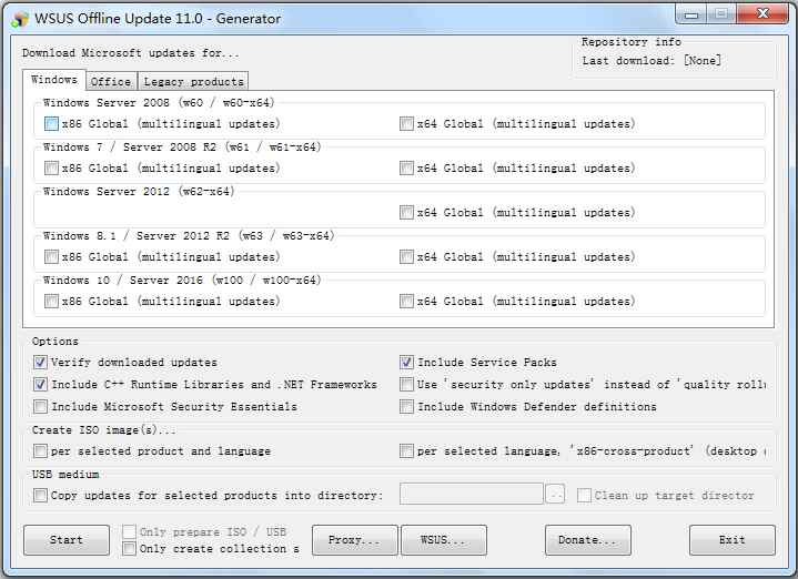 WSUS Offline Update(补丁更新下载器) V11.0.0 绿色版