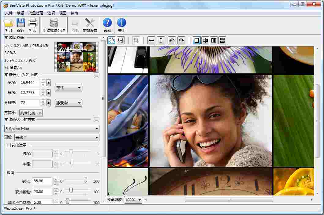 PhotoZoom Pro(图片放大) V7.0.8 简体中文版