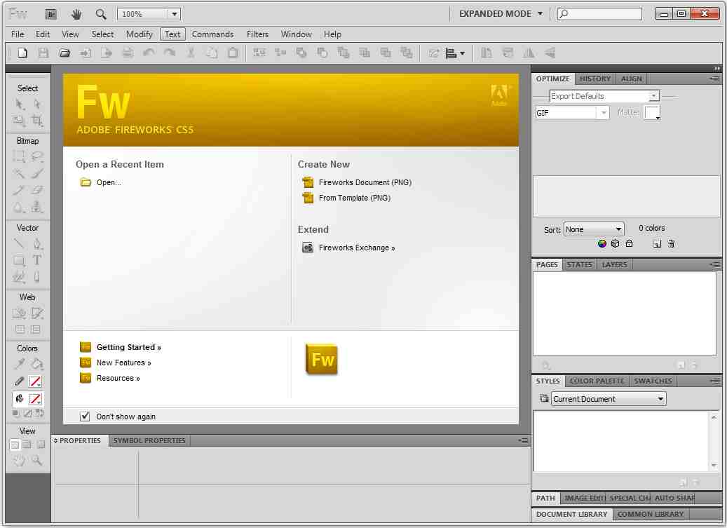 Adobe Fireworks CS5(图形处理软件) V11.0.0.484 官方正式版