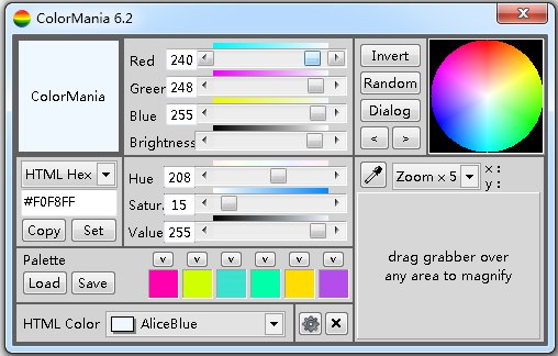 ColorMania(取色工具) V6.2 英文版