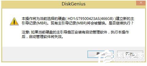 Win8开机提示Invalid partition table的解决方法