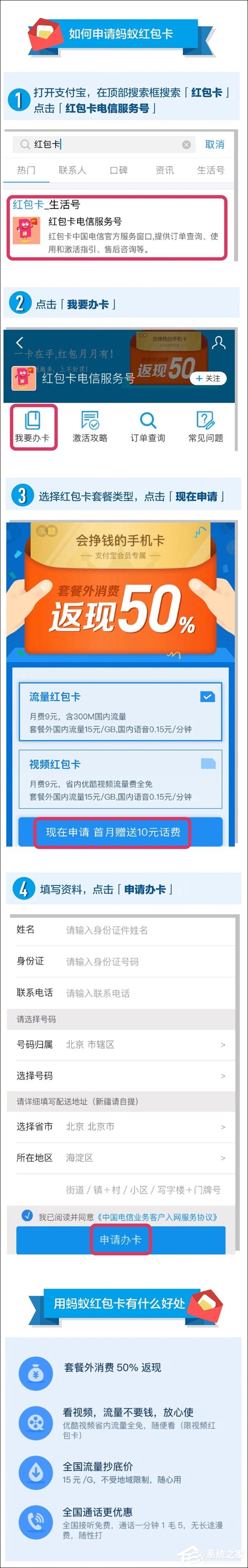 套餐外消费返现50%！支付宝推出9元“蚂蚁红包卡”